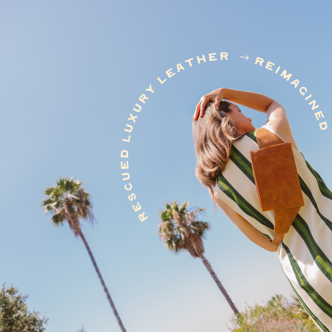 Camel Leather Crossbody Belt Bag