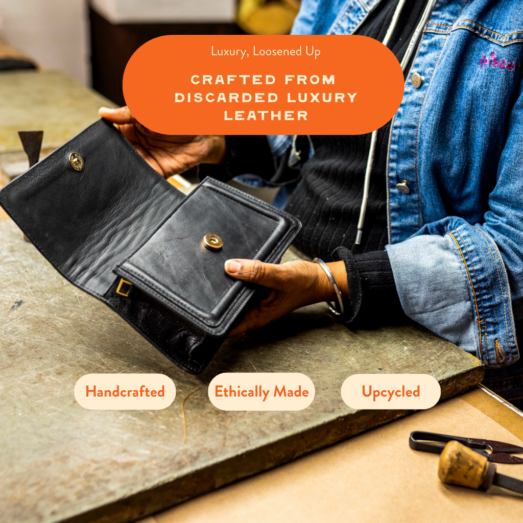 Black Leather Mini Crossbody Bag