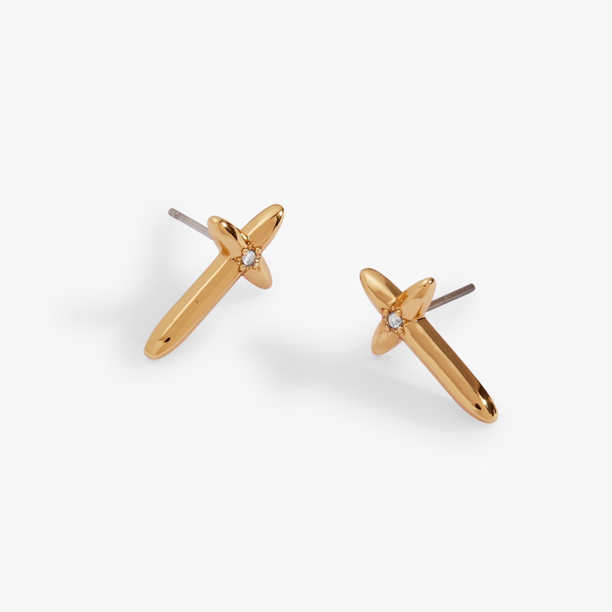 4:13 Cross Stud Earrings
