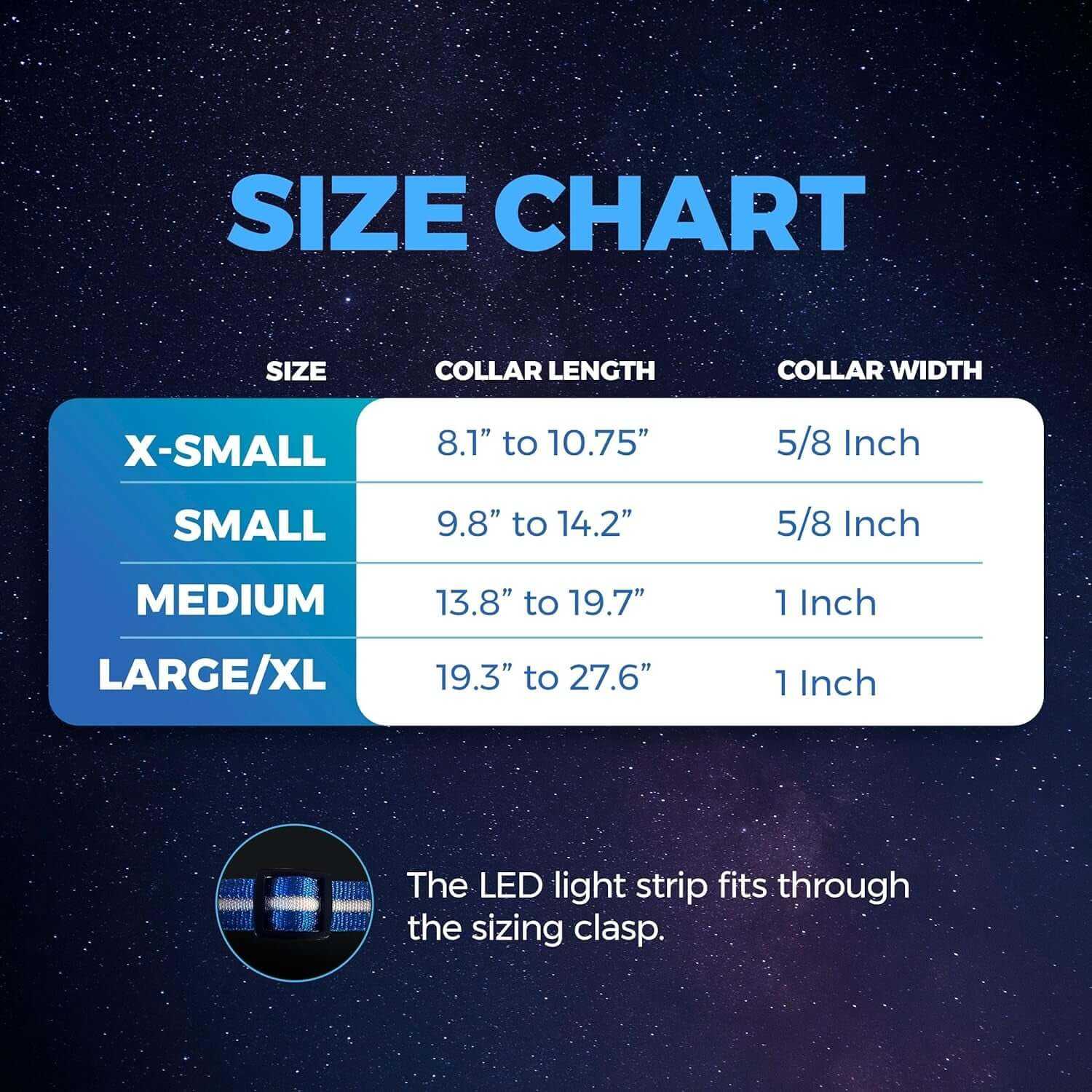 Safety LED Dog Collar - USB Rechargeable Waterproof Light for Night Walks