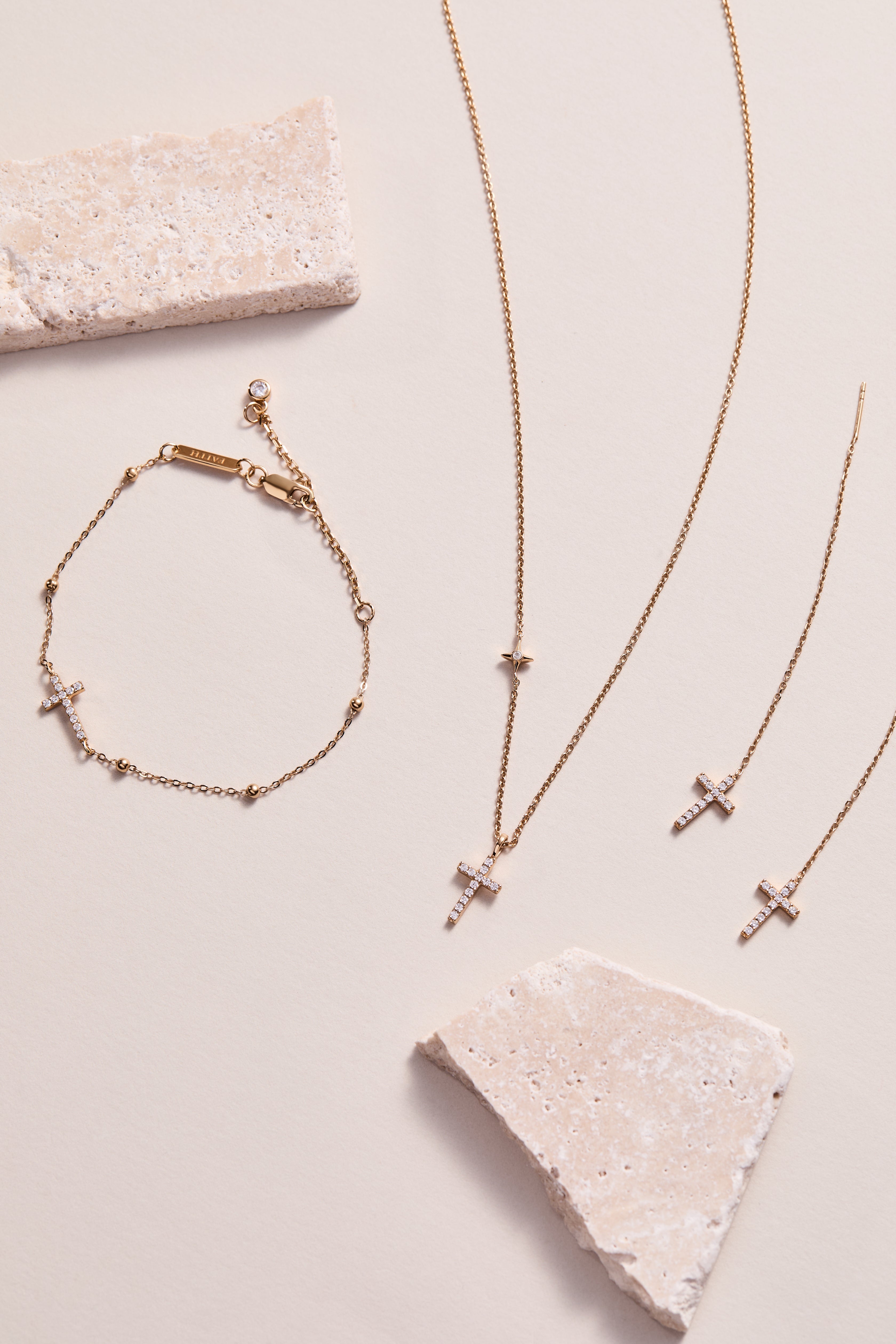 Delicate Pave Crystal Threader Earrings