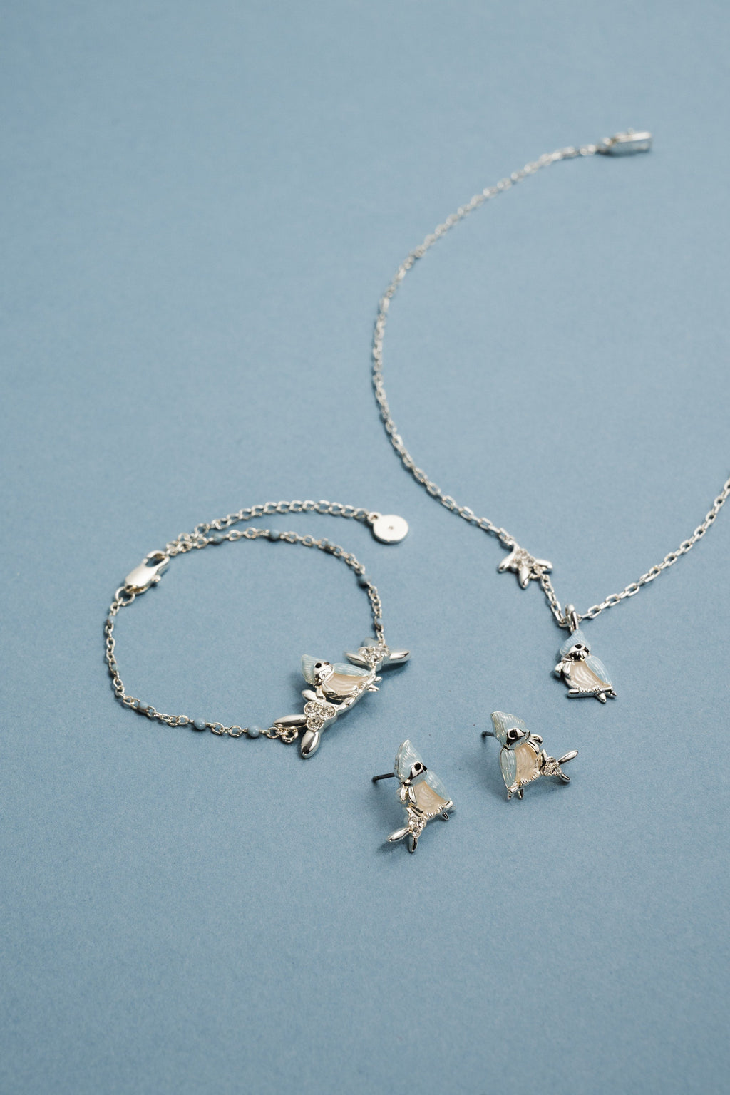 Tufted Titmouse Bird Pendant Necklace