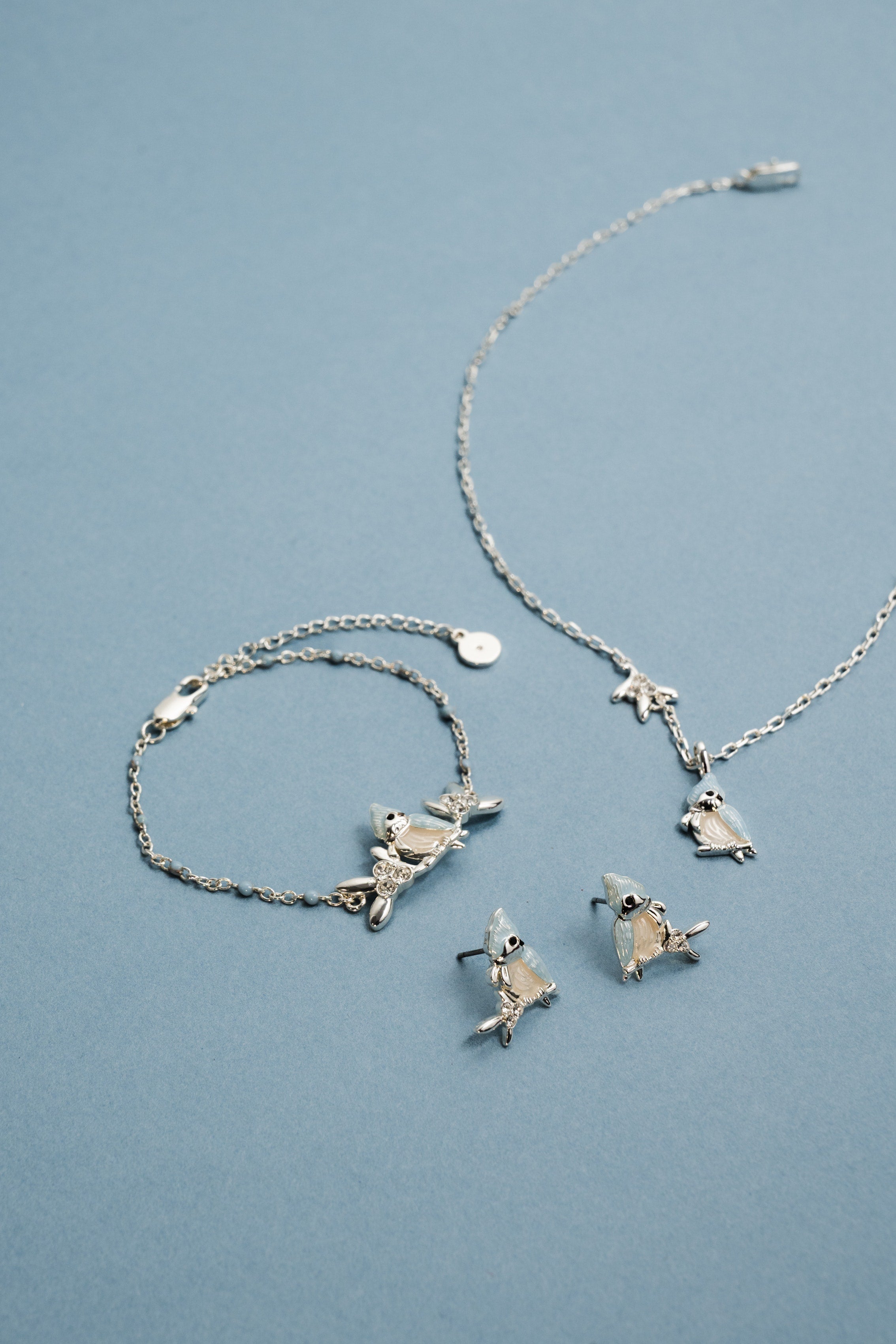 Tufted Titmouse Bird Pendant Necklace