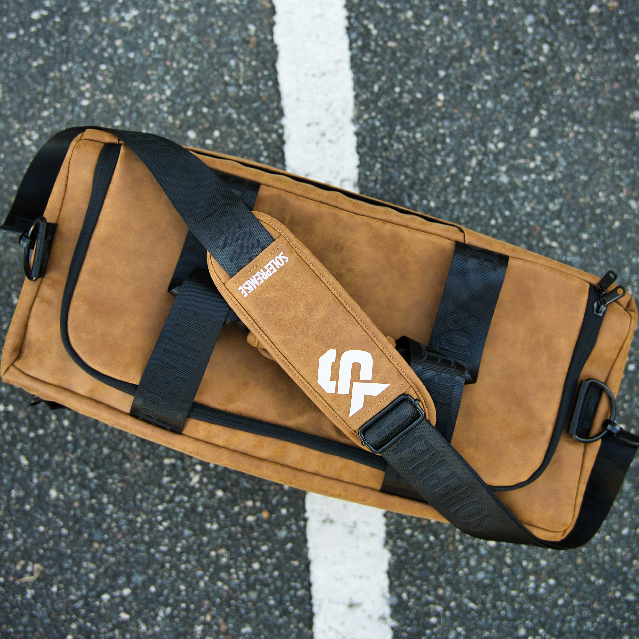 Brown Leather Sneaker Duffle