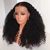 High Quality Human Hair Wigs Jet Black Color Afro Curly Virgin Cuticle Aligned Hair Lace Frontal Wigs