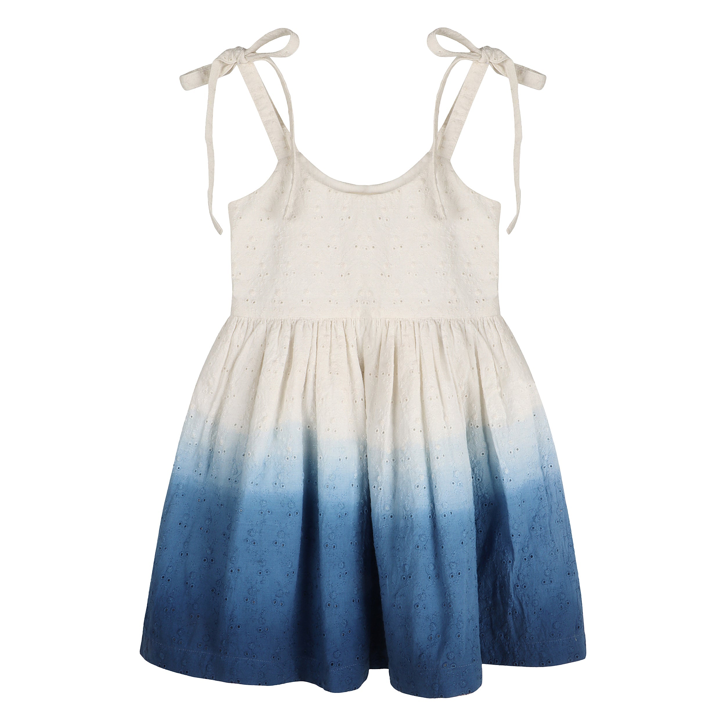 Ocean Ombre Nautical Schiffli Dress