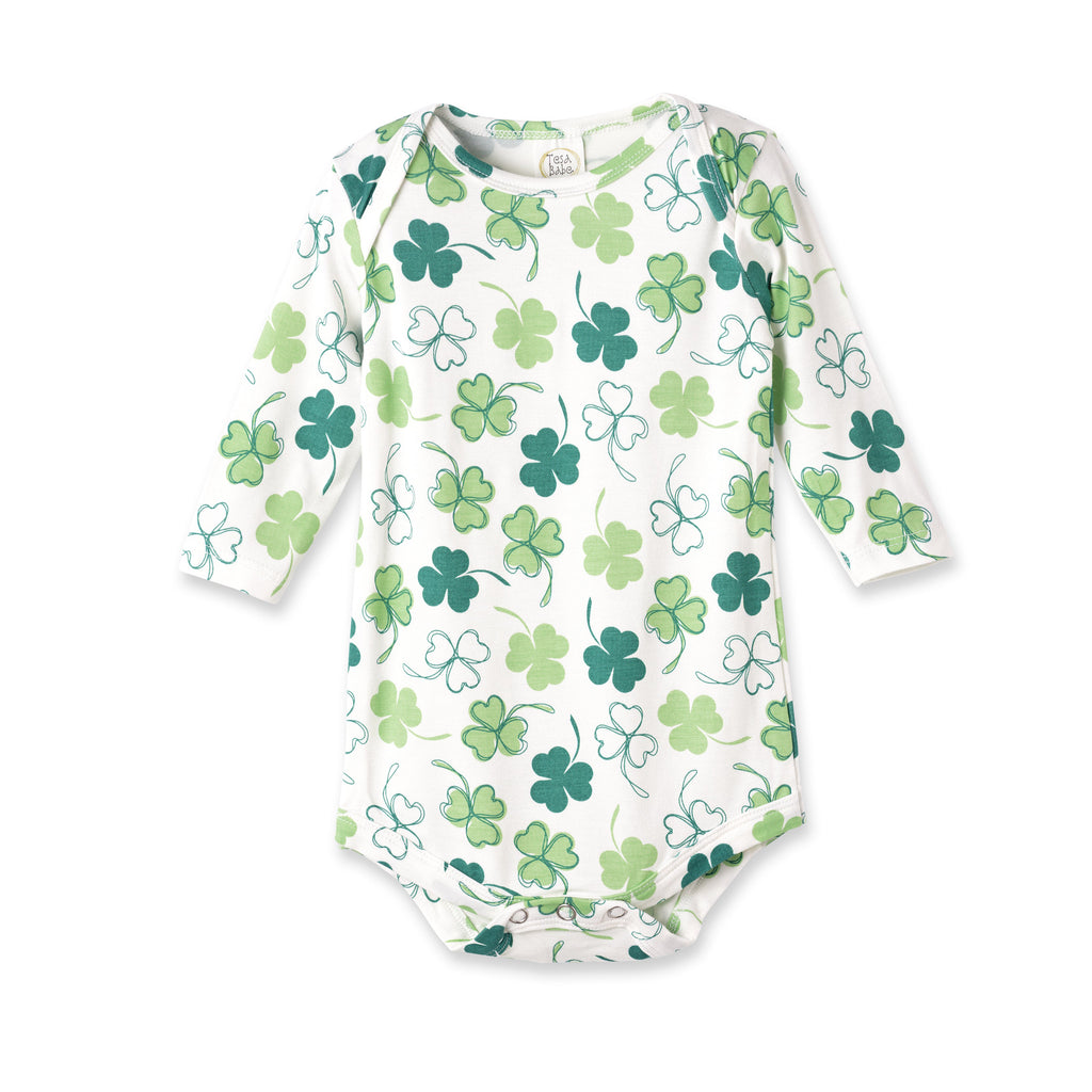 Shamrock Baby Bodysuit – Soft Bamboo Irish Charm
