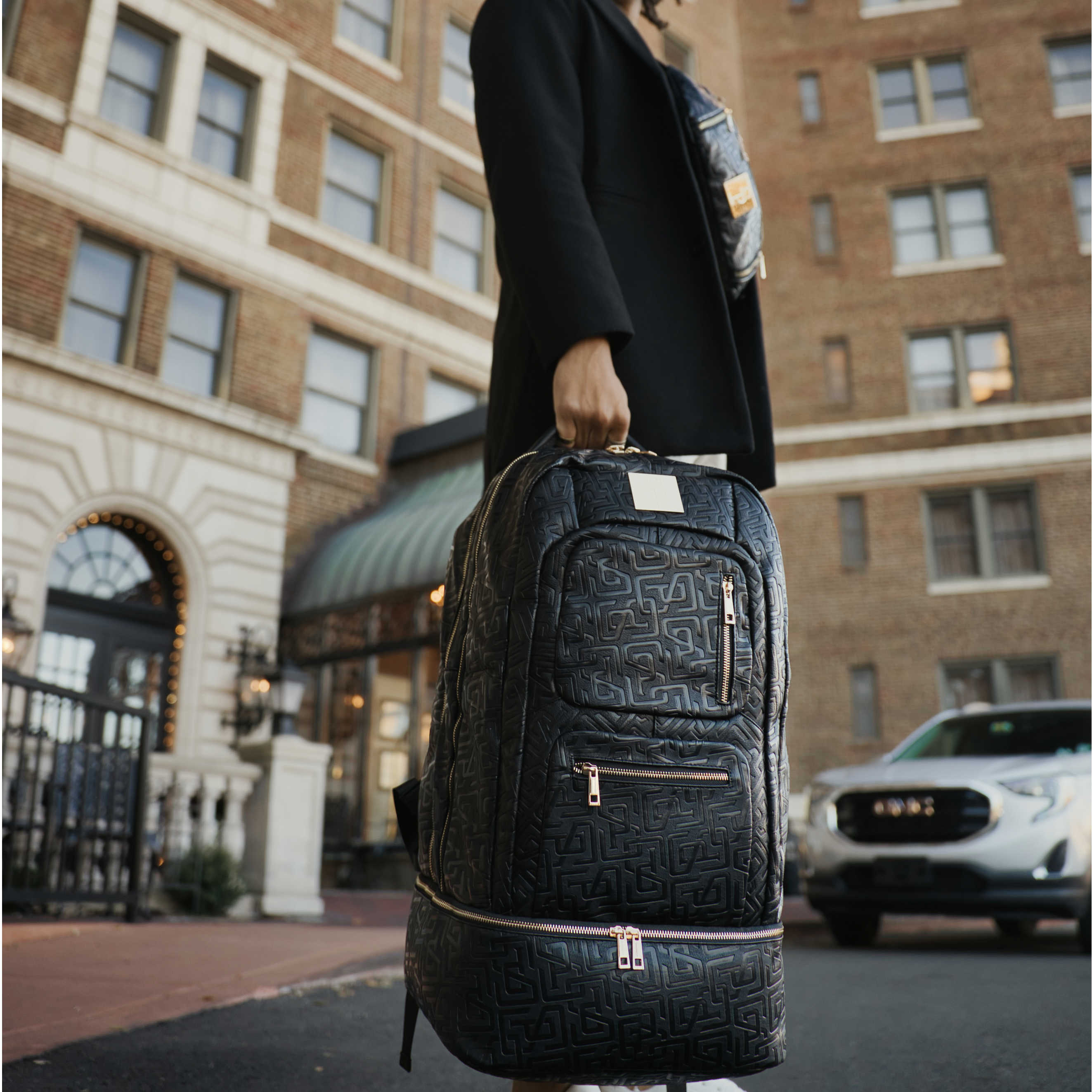 Black Monogram Leather Patented Carry-On Backpack (Only 150 Made)