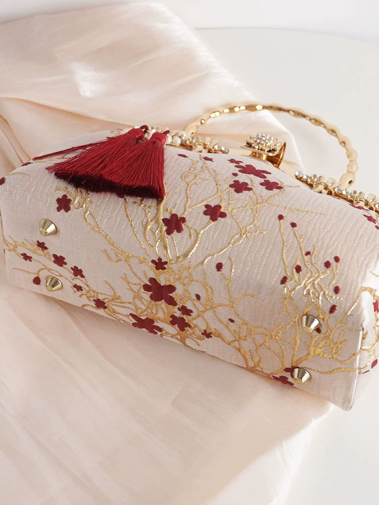 Chinese Handbag Women with Cheongsam Bag Bride Wedding Small Bag Xi Grandma Mother Wedding Bag Ancient Style Wedding Bag