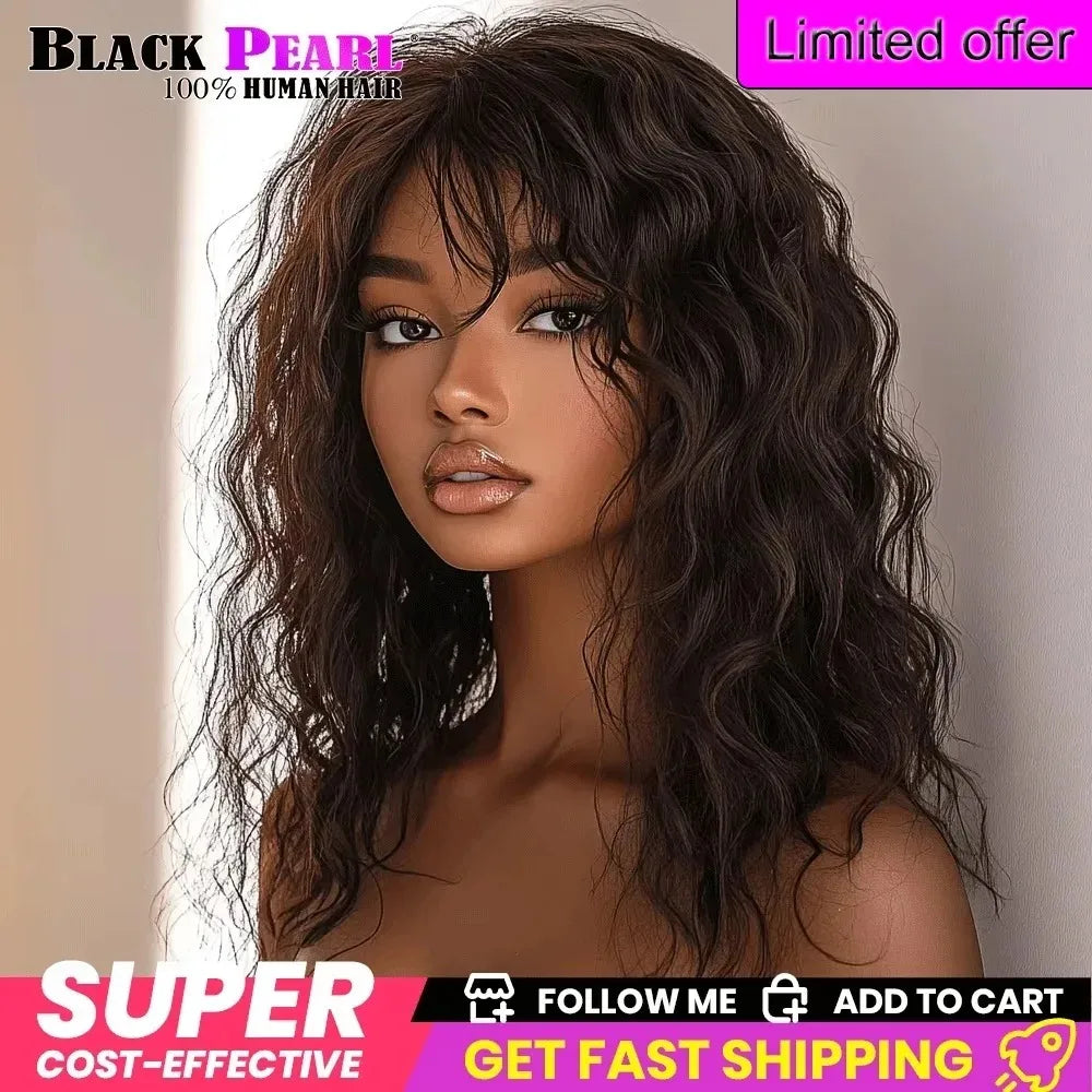 Top Human Hair Wigs Short Pixie Cut Natural Brown Multi Parting 100% Real Human Hair Wigs Perruques Cheveux Humains High Quality