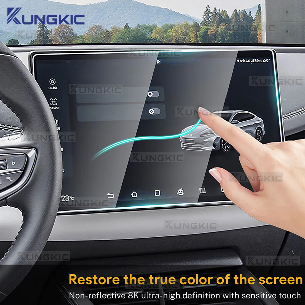 For BYD Seal 2023 2024 2025 GPS Navigation & Dashboard Anti-scratch Accessories LHD RHD Car Tempered Glass Screen Protector Film