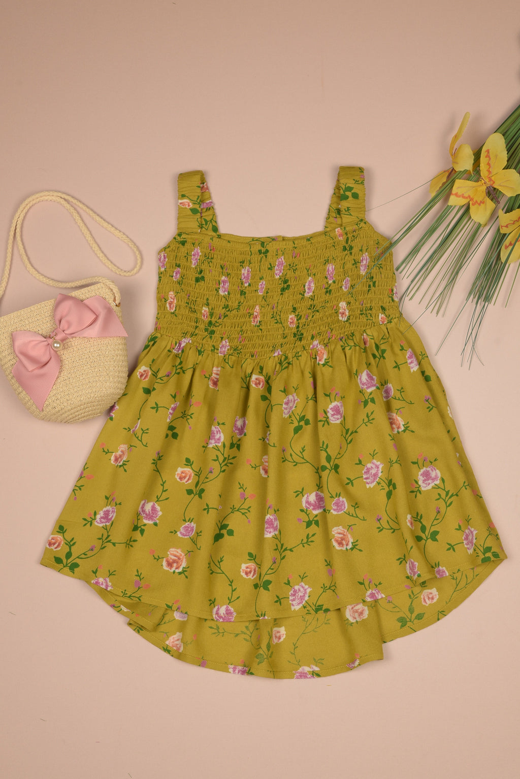 Smocking High & Low Dress