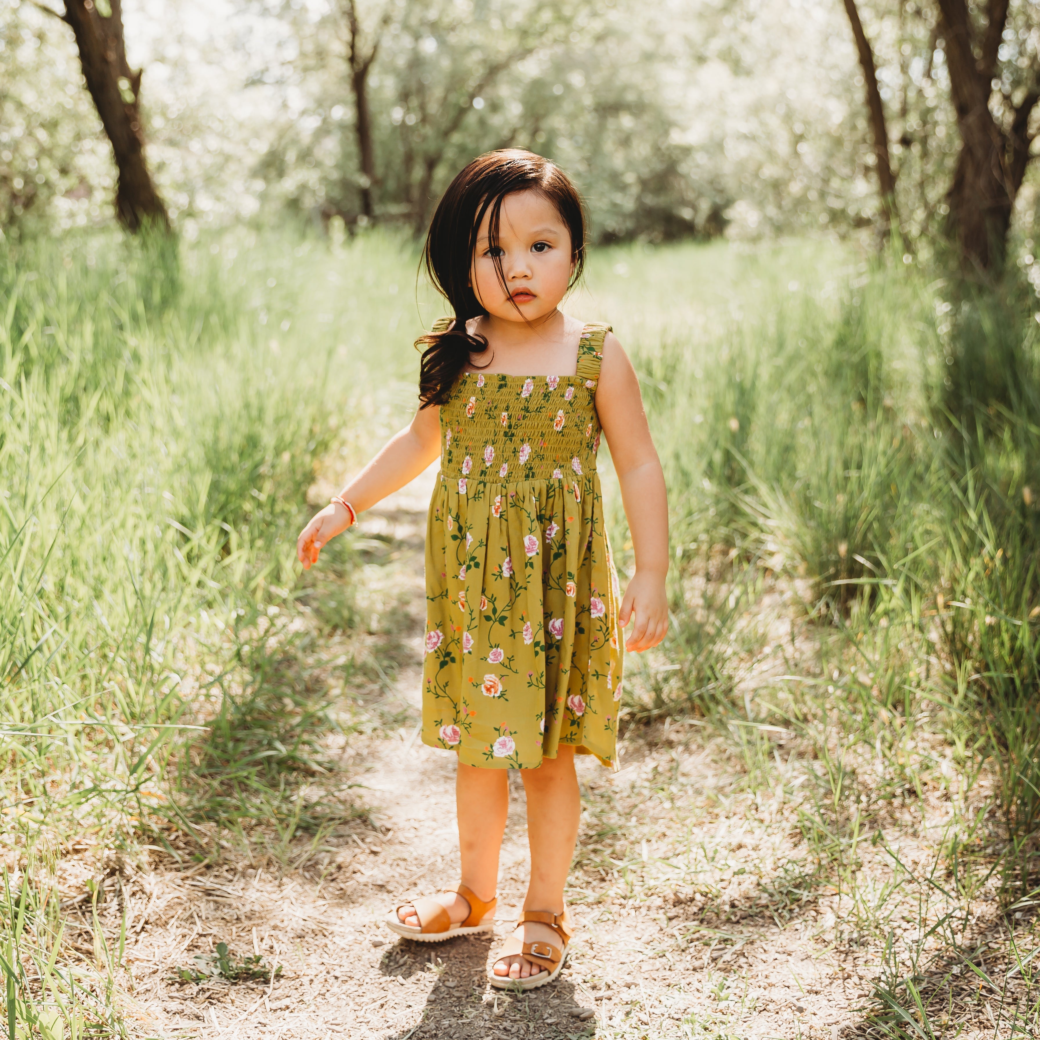 Smocking High & Low Dress