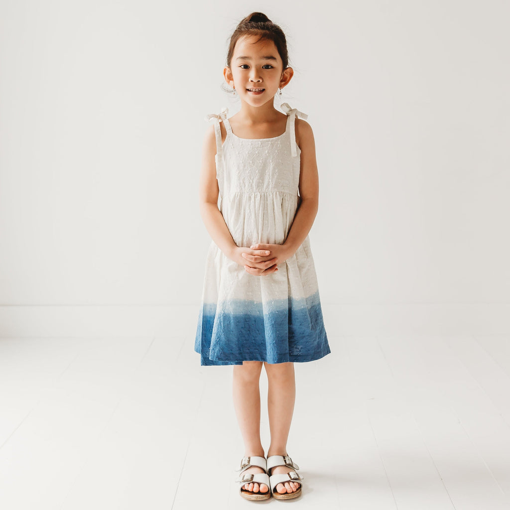 Ocean Ombre Nautical Schiffli Dress
