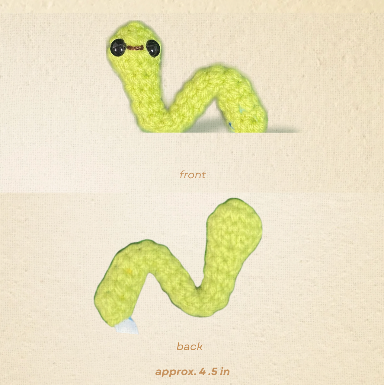 Noodle the inchworm | lightweight cat toy