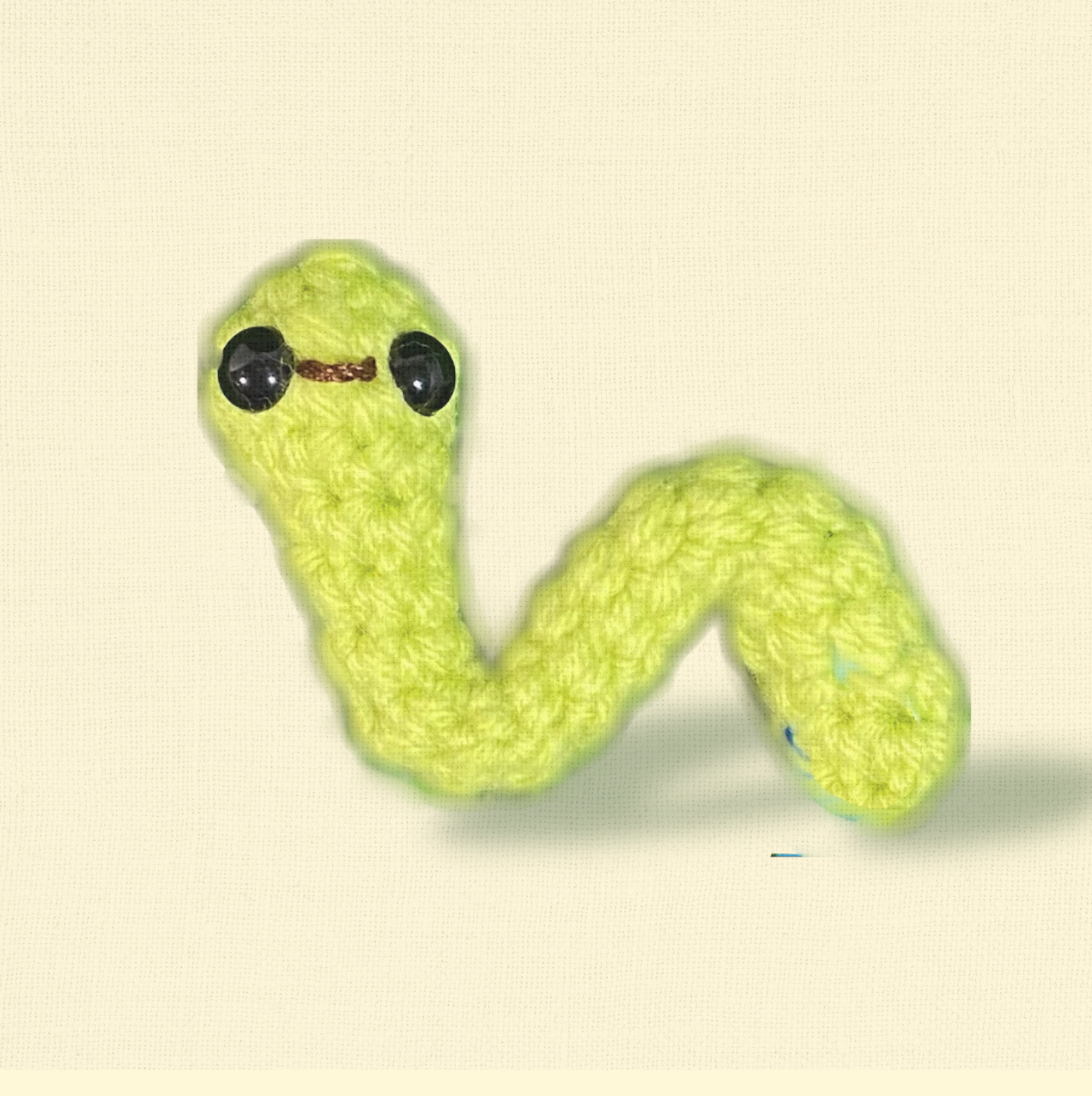 Noodle the inchworm | lightweight cat toy