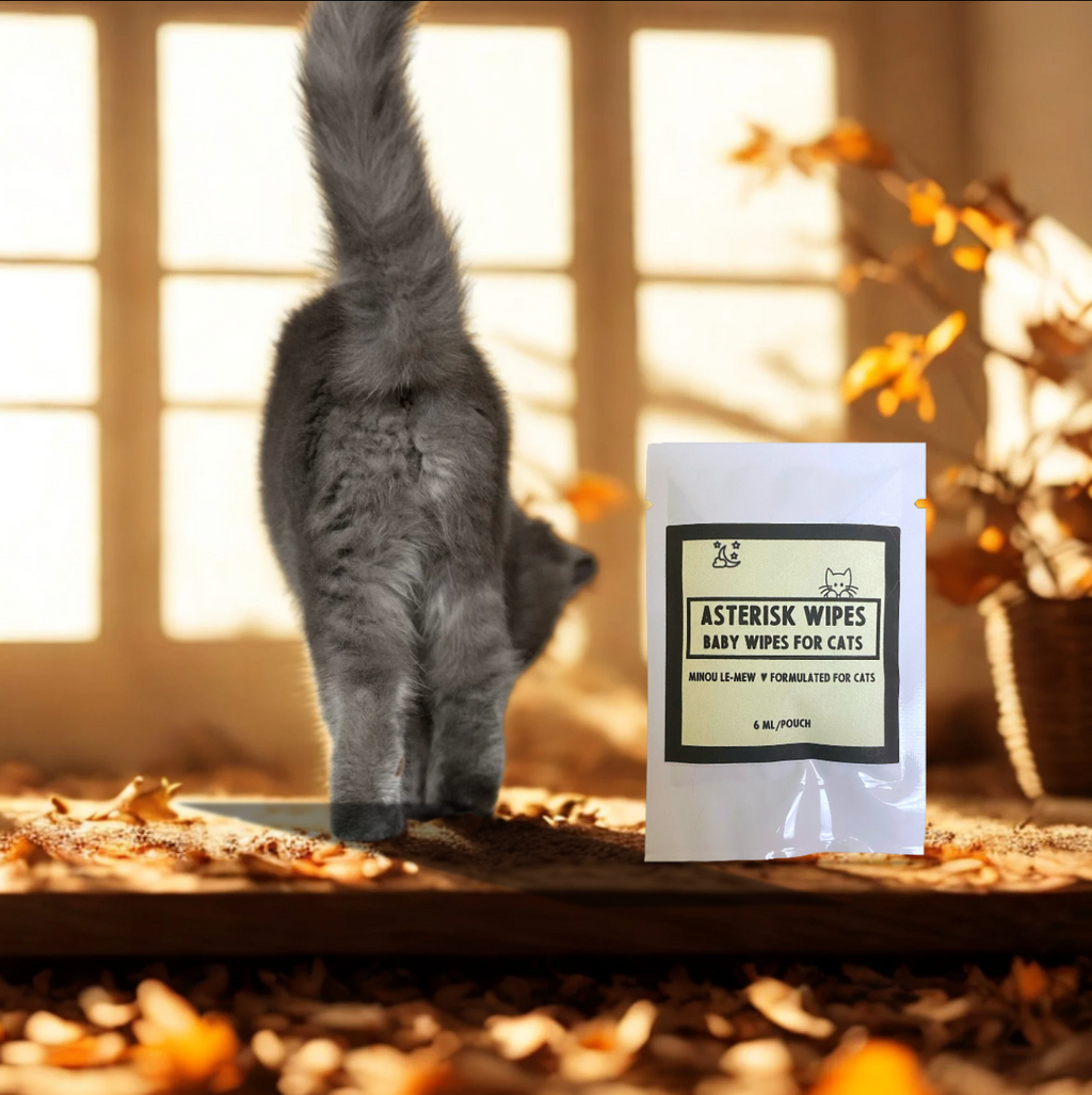 Asterisk Wipes | Botanical Cat Hygiene Wipes for Gentle Grooming by Minou Le-Mew