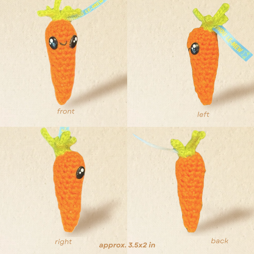 Lulu the carrot | lightweight cat toy