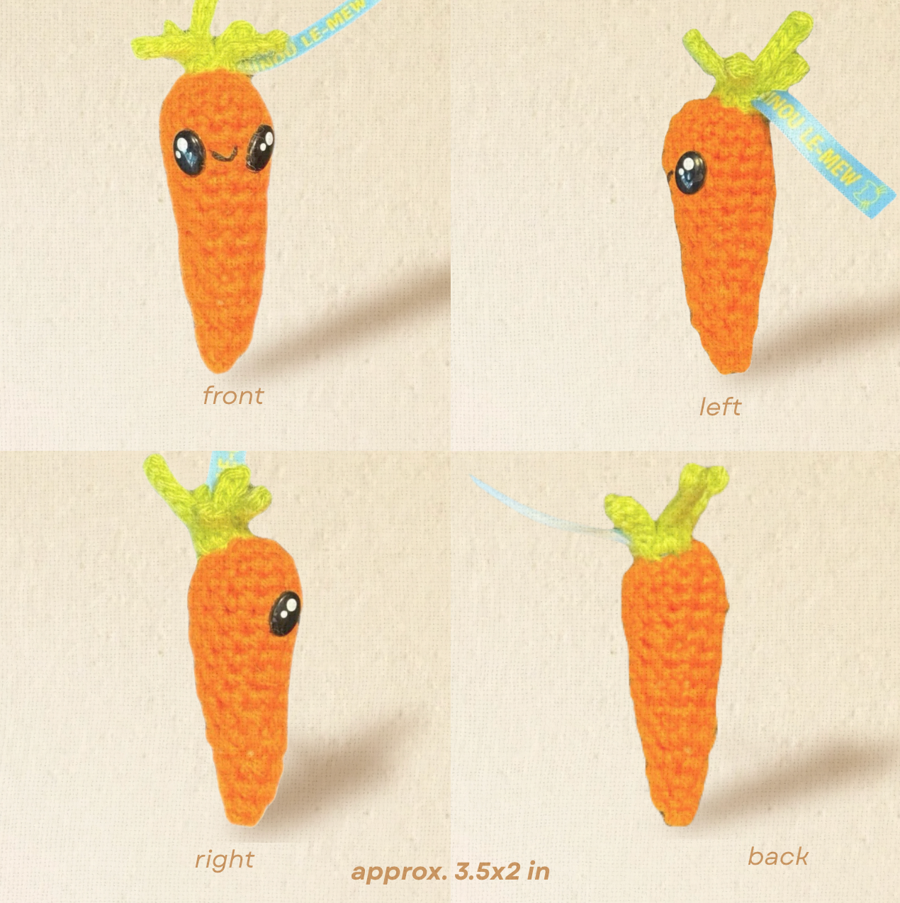 Lulu the carrot | lightweight cat toy