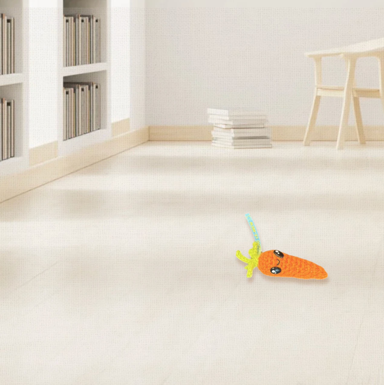 Lulu the carrot | lightweight cat toy