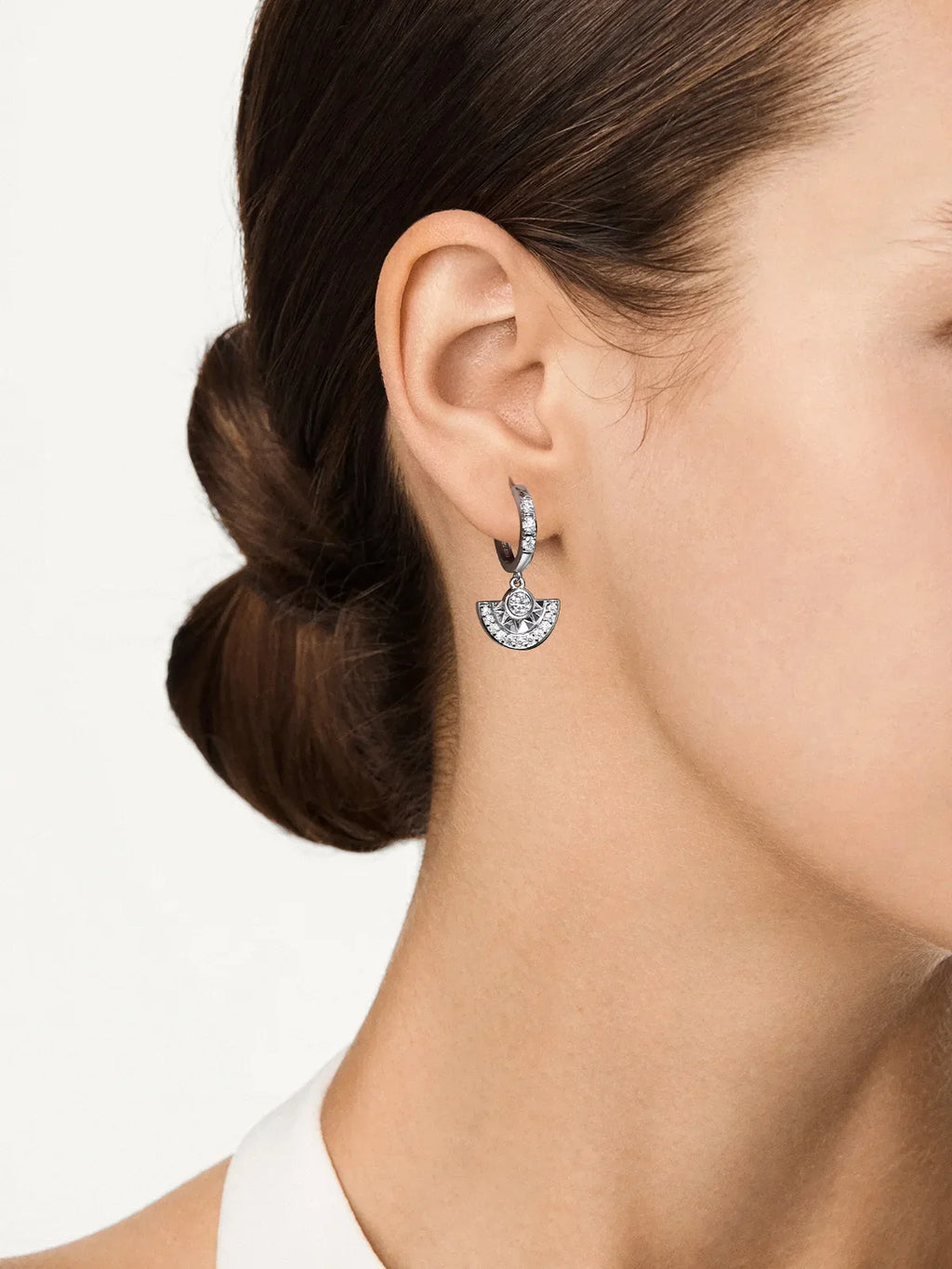 Moissanite VVS1 Drop Earrings 18K Gold Plated 925 Sterling Round Pear Square