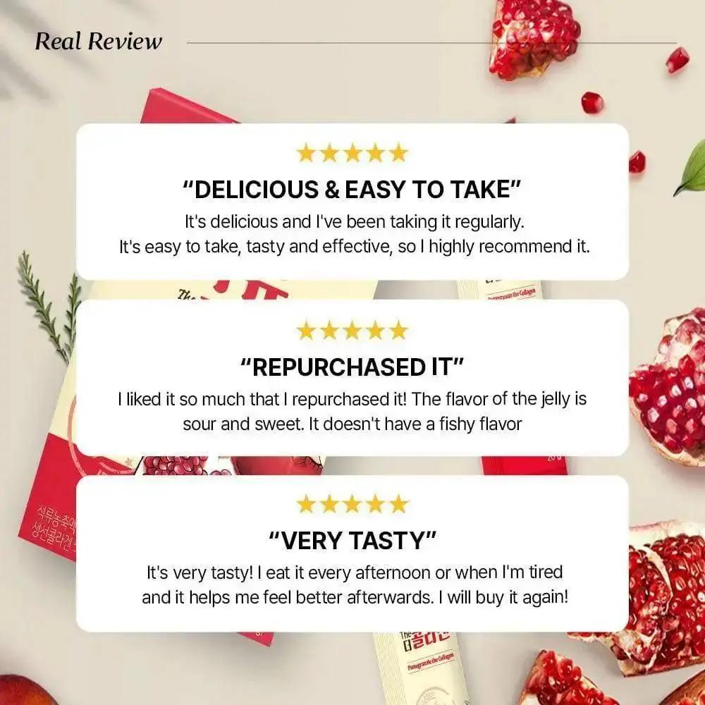 [Bundle] Pomegranate The Collagen Jelly, 14 sticks x 3box