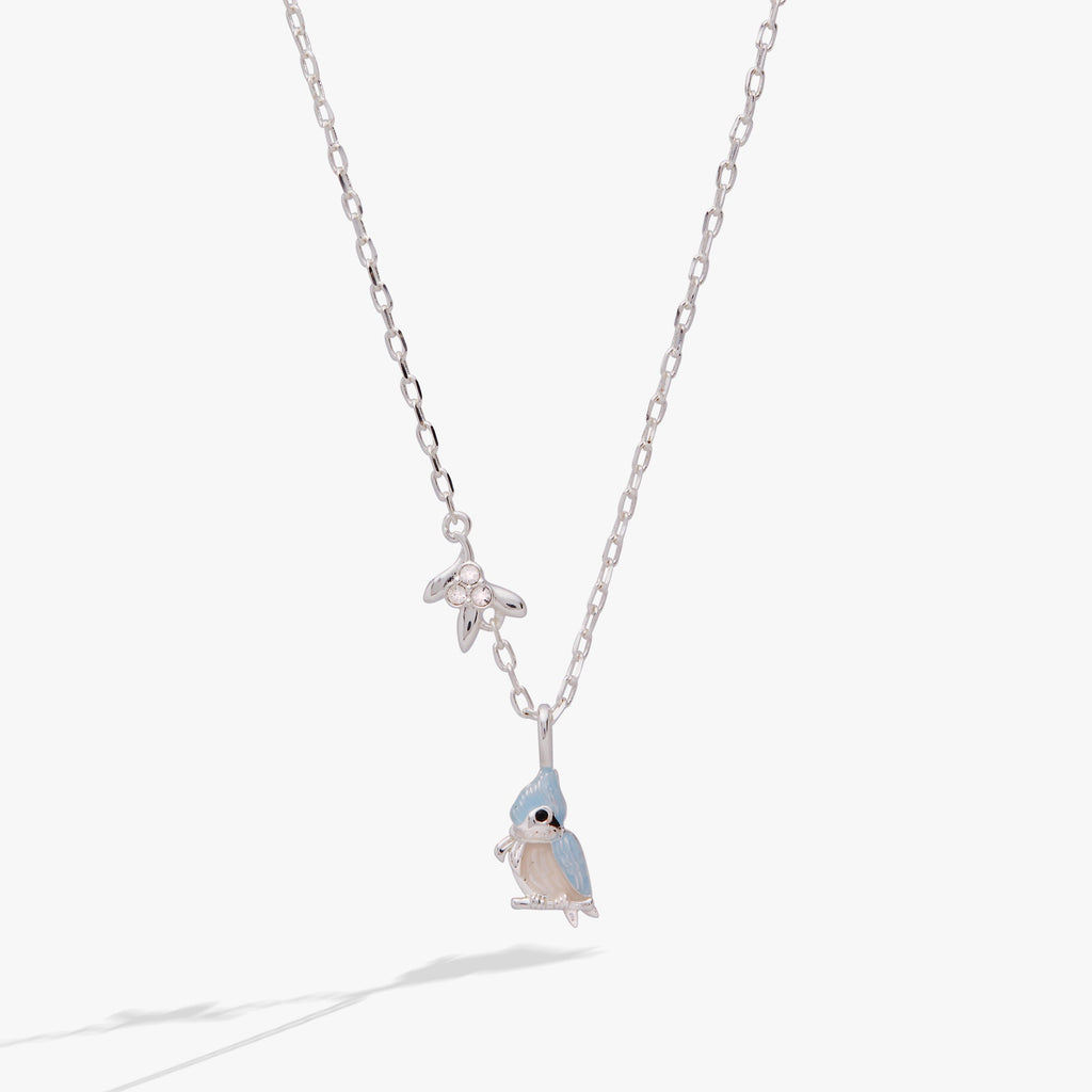 Tufted Titmouse Bird Pendant Necklace