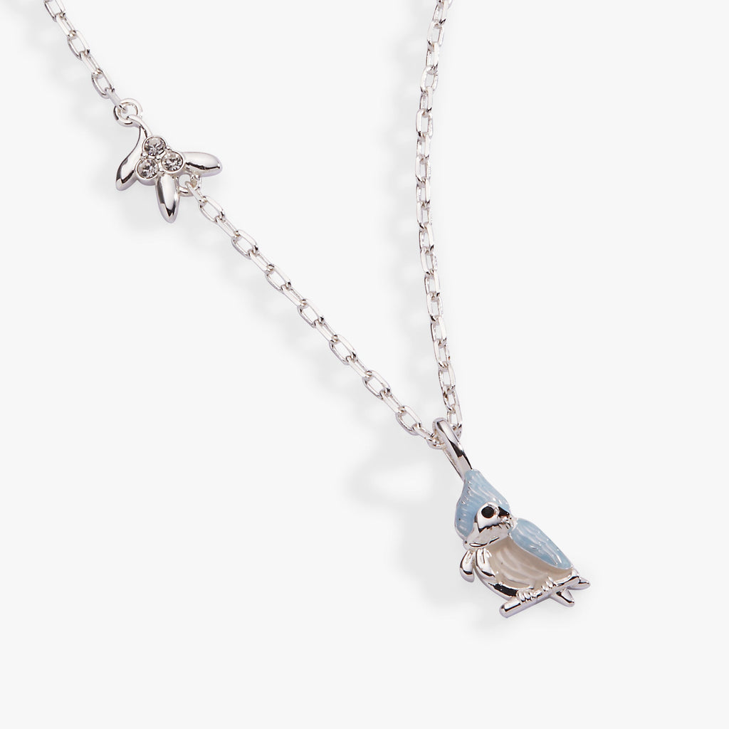 Tufted Titmouse Bird Pendant Necklace